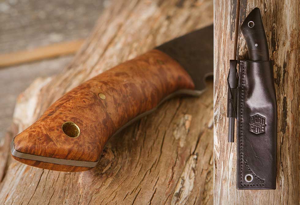 Bushcraft Knife Detail by Hart and Pine - LumberJac
