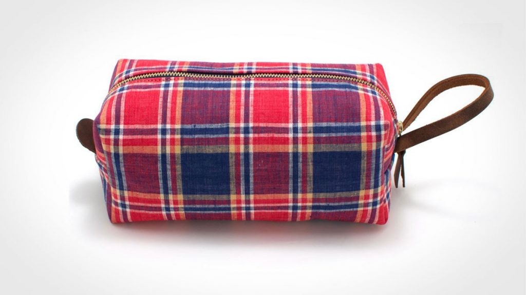 General Knot and Co 1960s Farmer’s Plaid Dopp kit