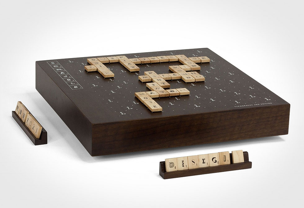 Andrew Capener's Typography Scrabble set - LumberJac