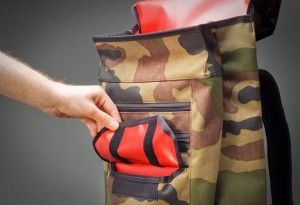 Mixed Works x Heavy Pedal Eagle Back Pack Pocket - LumberJac