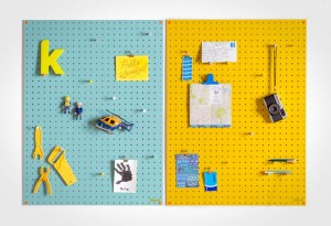 Block Pegboard - Blue and Yellow