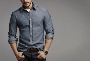 Trim Denim Shirt