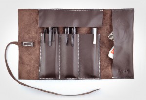 RYAN Leather Pencil Case Roll